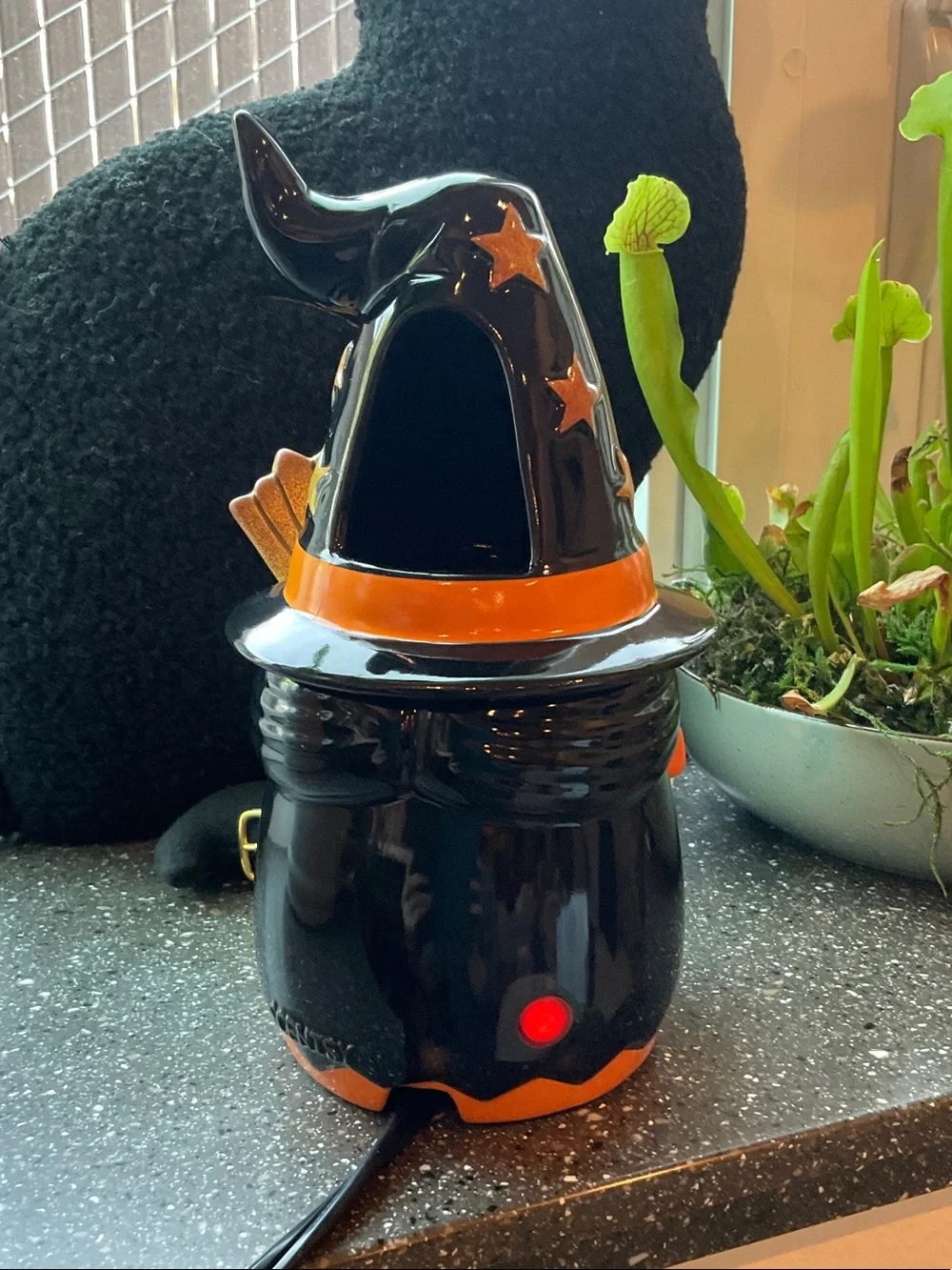 Scentsy Wicked Cute Halloween Sitting Witch Gnome Wax Warmer